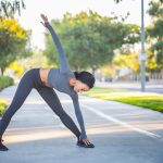 woman, stretch, fitness